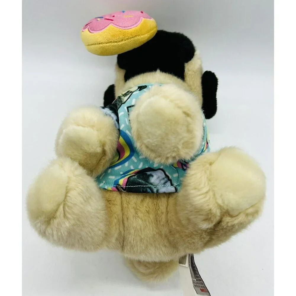 Gund Doug‎ The Pug Dog Plush Pink Donut Pug Life Shirt Stuffed Animal 8 inch